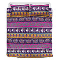 Paisley Elephant Hamsa Pattern Print Duvet Cover Bedding Set