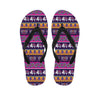 Paisley Elephant Hamsa Pattern Print Flip Flops