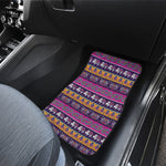 Paisley Elephant Hamsa Pattern Print Front Car Floor Mats