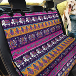 Paisley Elephant Hamsa Pattern Print Pet Car Back Seat Cover