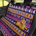 Paisley Elephant Hamsa Pattern Print Pet Car Back Seat Cover