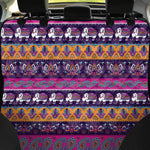 Paisley Elephant Hamsa Pattern Print Pet Car Back Seat Cover