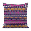 Paisley Elephant Hamsa Pattern Print Pillow Cover