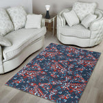 Paisley Floral Bohemian Pattern Print Area Rug GearFrost