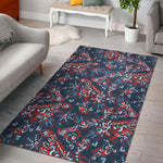 Paisley Floral Bohemian Pattern Print Area Rug GearFrost