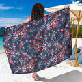 Paisley Floral Bohemian Pattern Print Beach Sarong Wrap