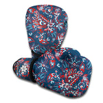 Paisley Floral Bohemian Pattern Print Boxing Gloves