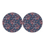 Paisley Floral Bohemian Pattern Print Car Coasters