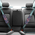 Paisley Floral Bohemian Pattern Print Car Seat Belt Covers