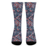 Paisley Floral Bohemian Pattern Print Crew Socks