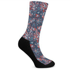 Paisley Floral Bohemian Pattern Print Crew Socks