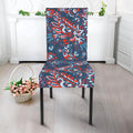 Paisley Floral Bohemian Pattern Print Dining Chair Slipcover
