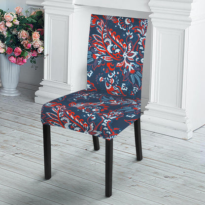 Paisley Floral Bohemian Pattern Print Dining Chair Slipcover
