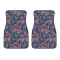 Paisley Floral Bohemian Pattern Print Front Car Floor Mats