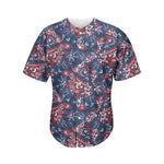Paisley Floral Bohemian Pattern Print Men's Baseball Jersey
