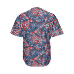 Paisley Floral Bohemian Pattern Print Men's Baseball Jersey