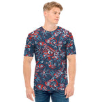 Paisley Floral Bohemian Pattern Print Men's T-Shirt
