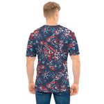 Paisley Floral Bohemian Pattern Print Men's T-Shirt