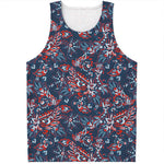 Paisley Floral Bohemian Pattern Print Men's Tank Top
