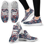 Paisley Floral Bohemian Pattern Print Mesh Knit Shoes GearFrost