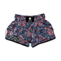 Paisley Floral Bohemian Pattern Print Muay Thai Boxing Shorts