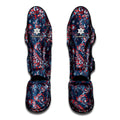 Paisley Floral Bohemian Pattern Print Muay Thai Shin Guards