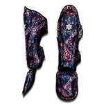 Paisley Floral Bohemian Pattern Print Muay Thai Shin Guard
