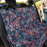 Paisley Floral Bohemian Pattern Print Pet Car Back Seat Cover