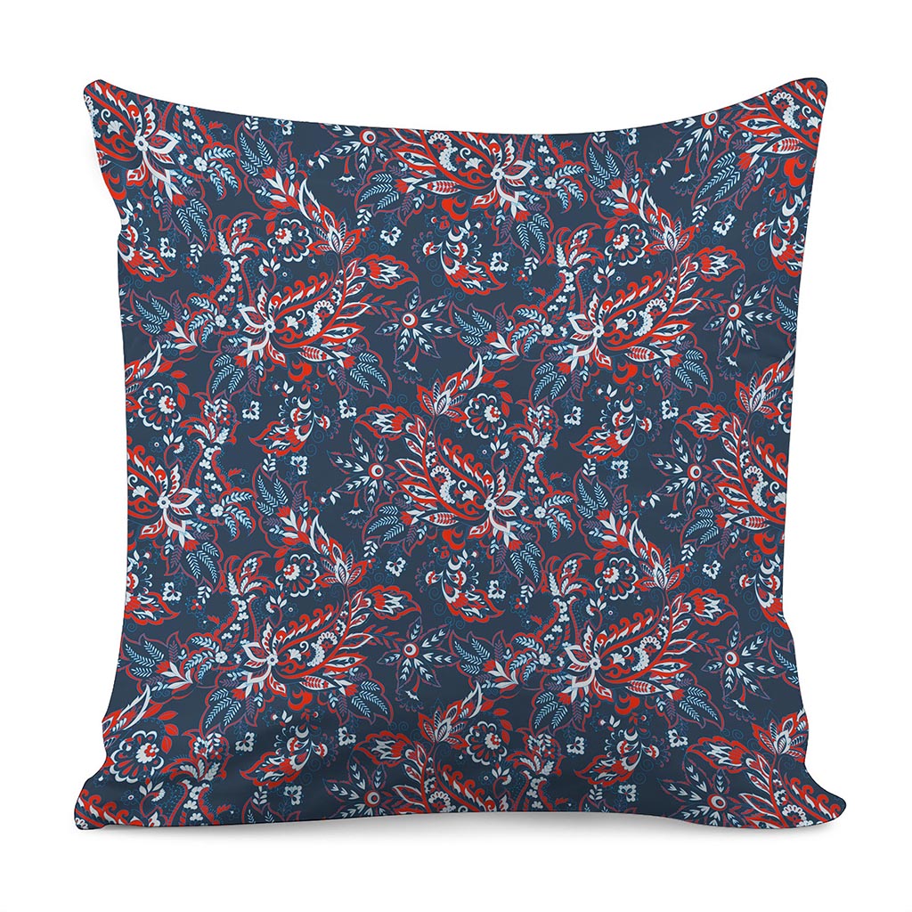 Paisley Floral Bohemian Pattern Print Pillow Cover