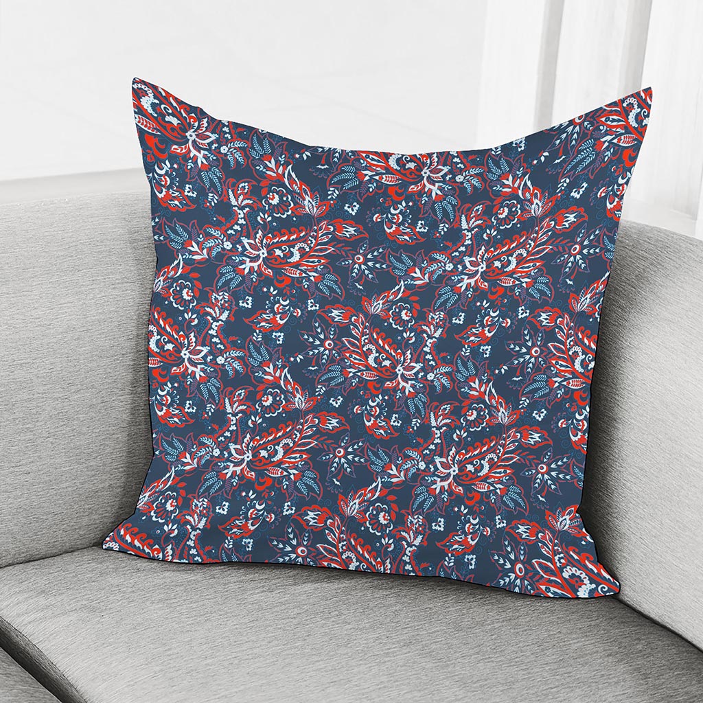 Paisley Floral Bohemian Pattern Print Pillow Cover
