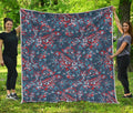 Paisley Floral Bohemian Pattern Print Quilt
