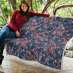 Paisley Floral Bohemian Pattern Print Quilt