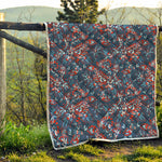 Paisley Floral Bohemian Pattern Print Quilt