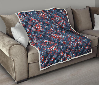 Paisley Floral Bohemian Pattern Print Quilt