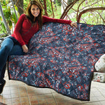 Paisley Floral Bohemian Pattern Print Quilt