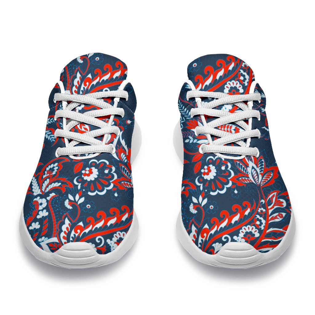 Paisley Floral Bohemian Pattern Print Sport Shoes GearFrost