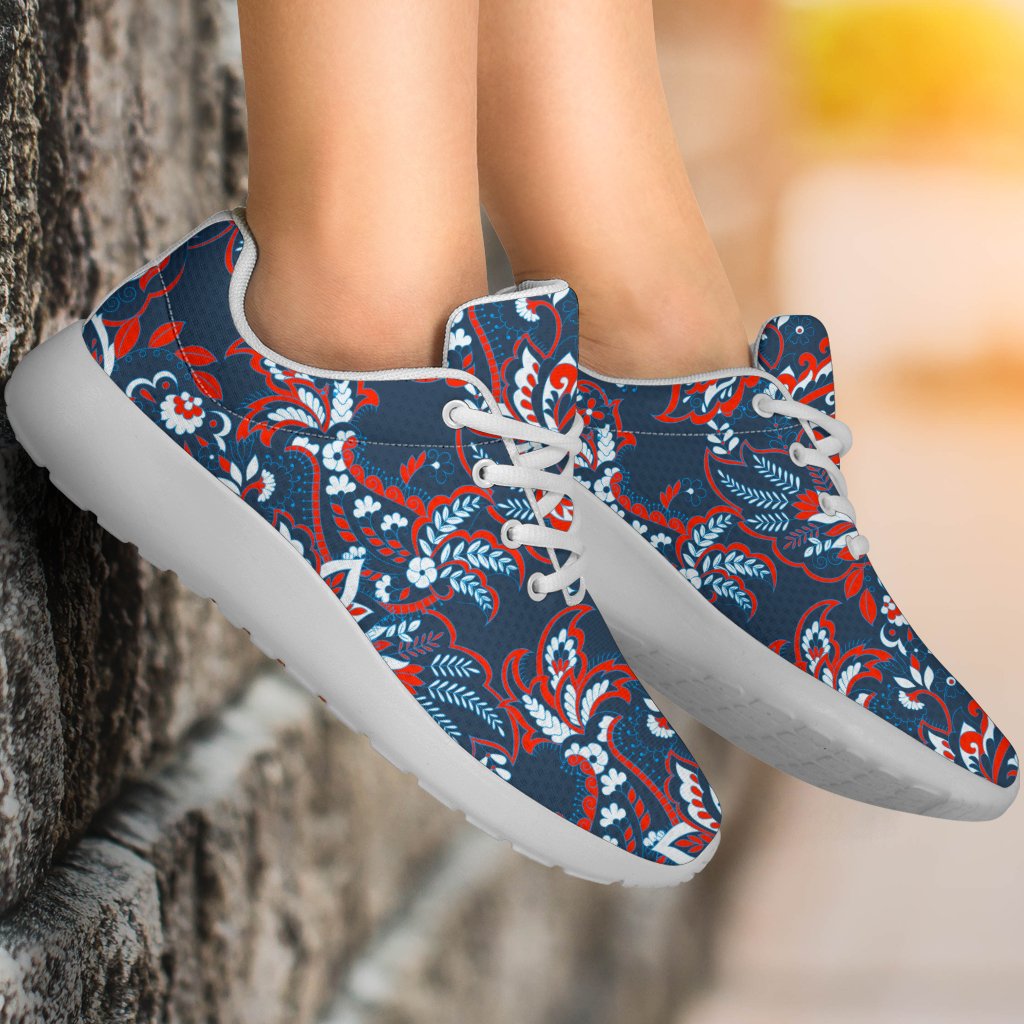 Paisley Floral Bohemian Pattern Print Sport Shoes GearFrost