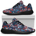 Paisley Floral Bohemian Pattern Print Walking Shoes