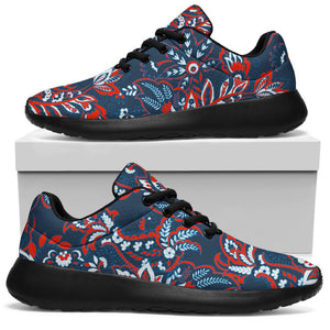 Paisley Floral Bohemian Pattern Print Sport Shoes GearFrost