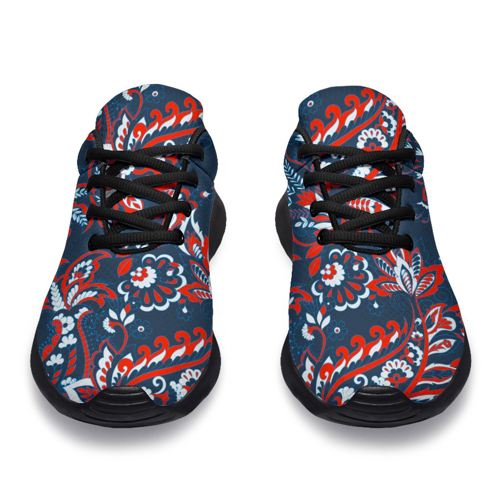 Paisley Floral Bohemian Pattern Print Sport Shoes GearFrost