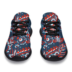 Paisley Floral Bohemian Pattern Print Sport Shoes GearFrost