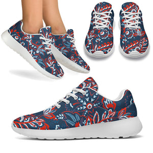 Paisley Floral Bohemian Pattern Print Sport Shoes GearFrost