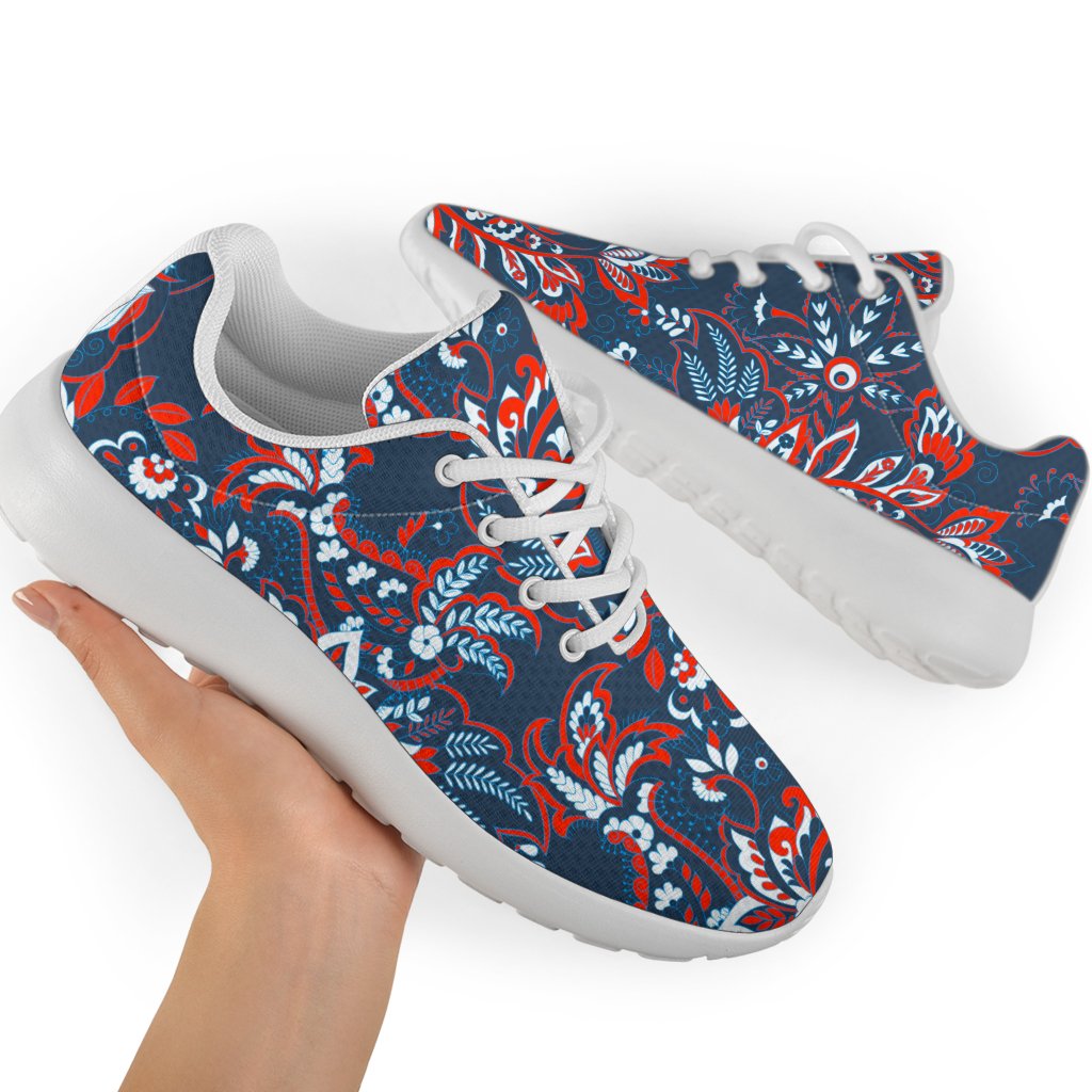 Paisley Floral Bohemian Pattern Print Sport Shoes GearFrost