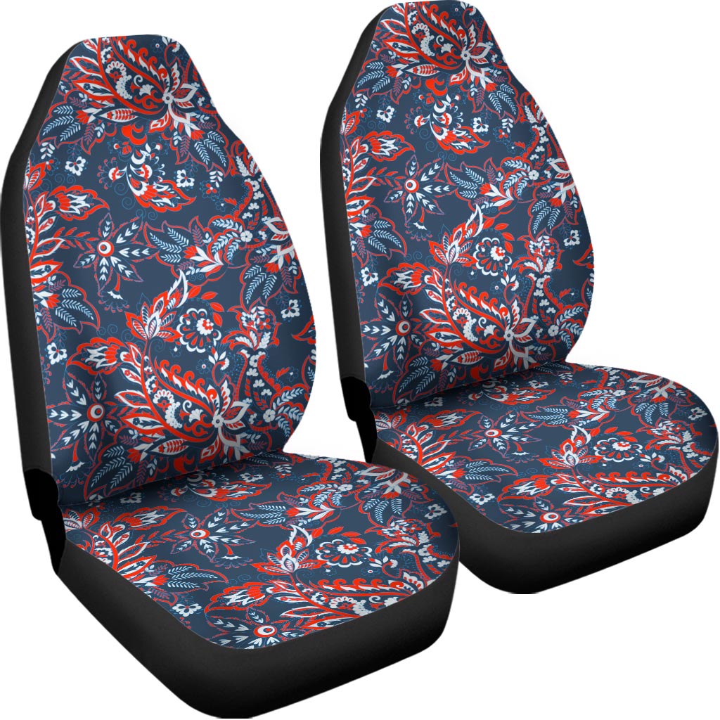 Paisley Floral Bohemian Pattern Print Universal Fit Car Seat Covers