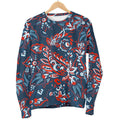 Paisley Floral Bohemian Pattern Print Women's Crewneck Sweatshirt