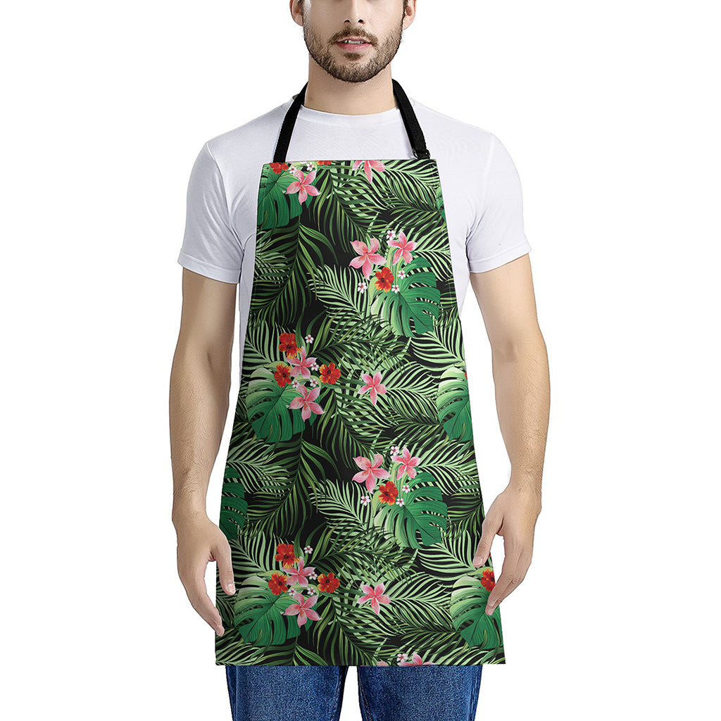 Palm Hawaiian Tropical Pattern Print Apron
