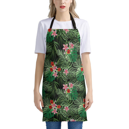 Palm Hawaiian Tropical Pattern Print Apron