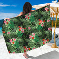 Palm Hawaiian Tropical Pattern Print Beach Sarong Wrap