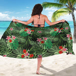 Palm Hawaiian Tropical Pattern Print Beach Sarong Wrap