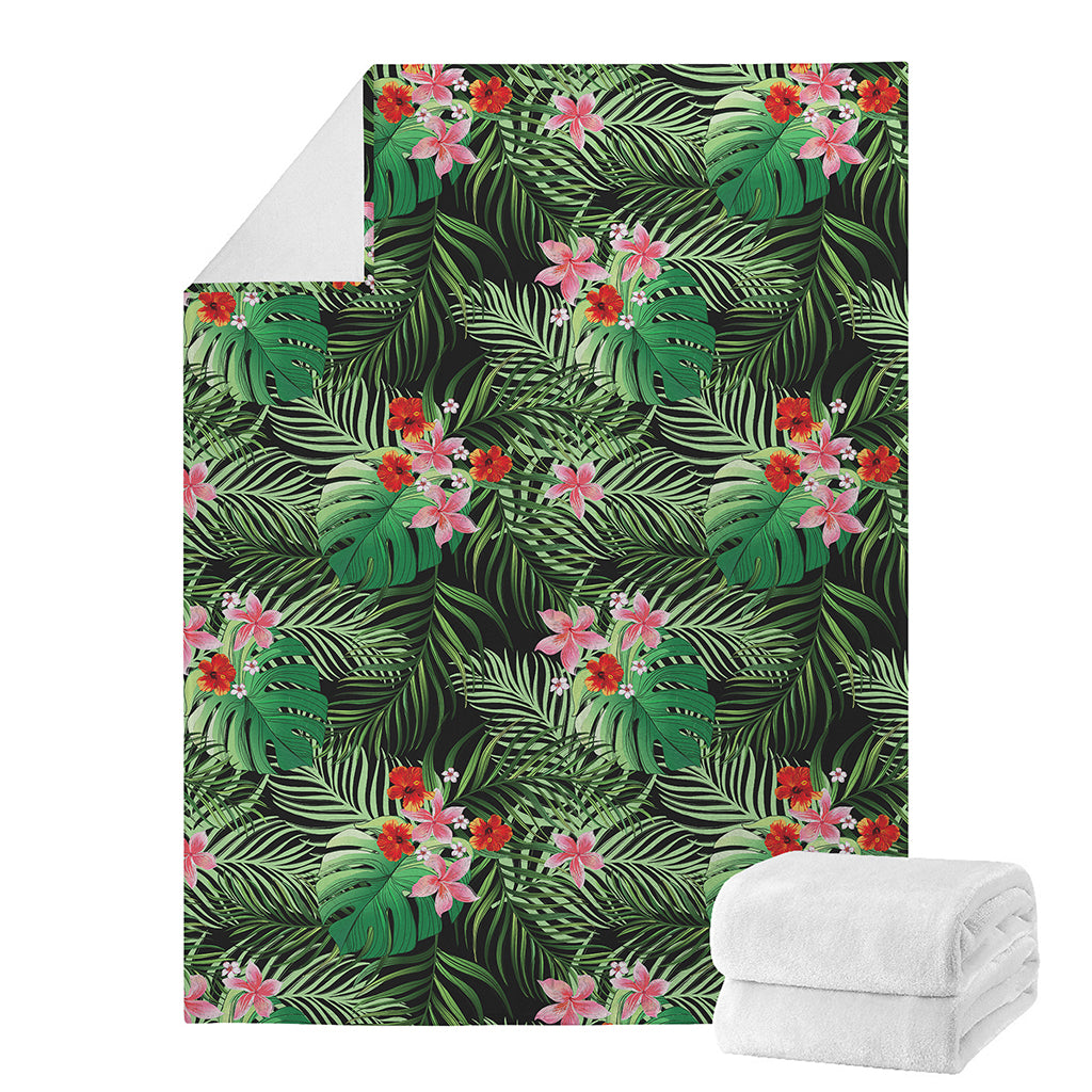 Palm Hawaiian Tropical Pattern Print Blanket